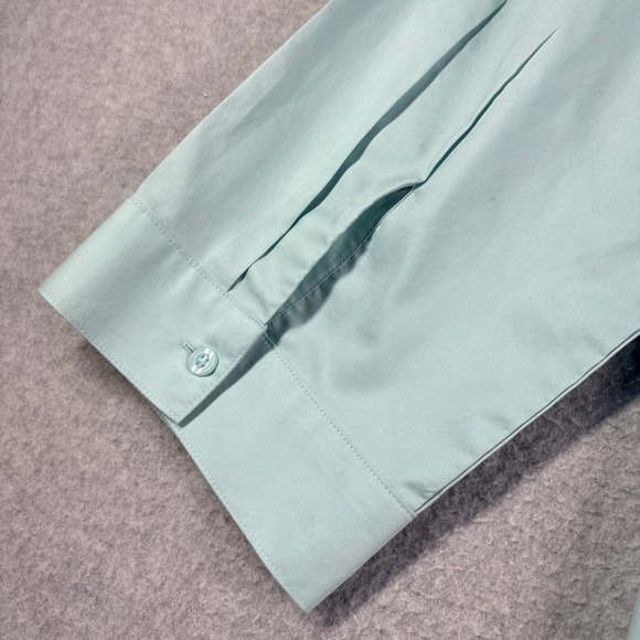 Chicos 3 Tunic Top Women's XL Wrinkle Resistant Light Blue NWT 100% Cotton - Picture 5 of 12